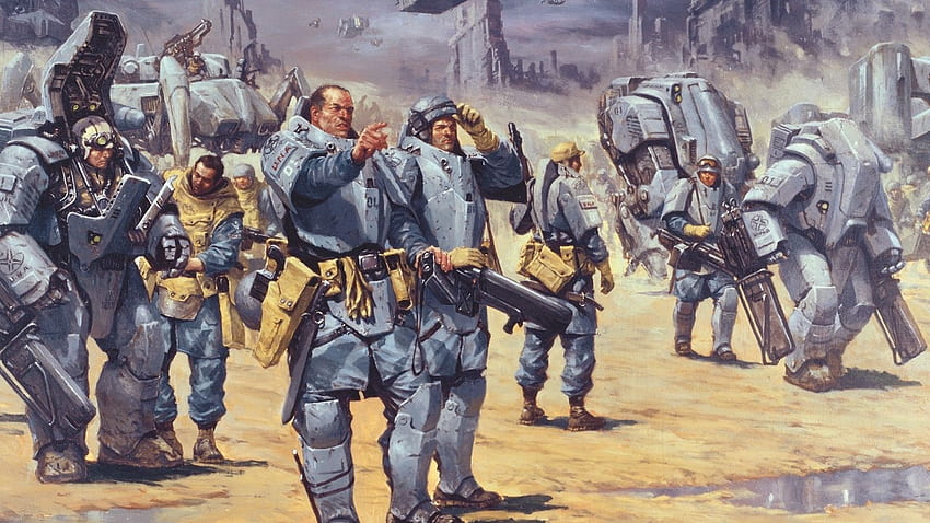 Pasukan infanteri seluler pasukan kapal luar angkasa Wallpaper HD