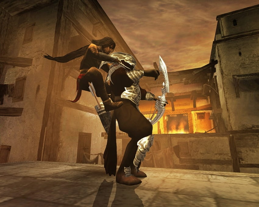 prince of persia the two thrones, fight, start, demon, prince of persia, adventure, action, hard, 3d, abstract, weapon, game, warrior HD wallpaper