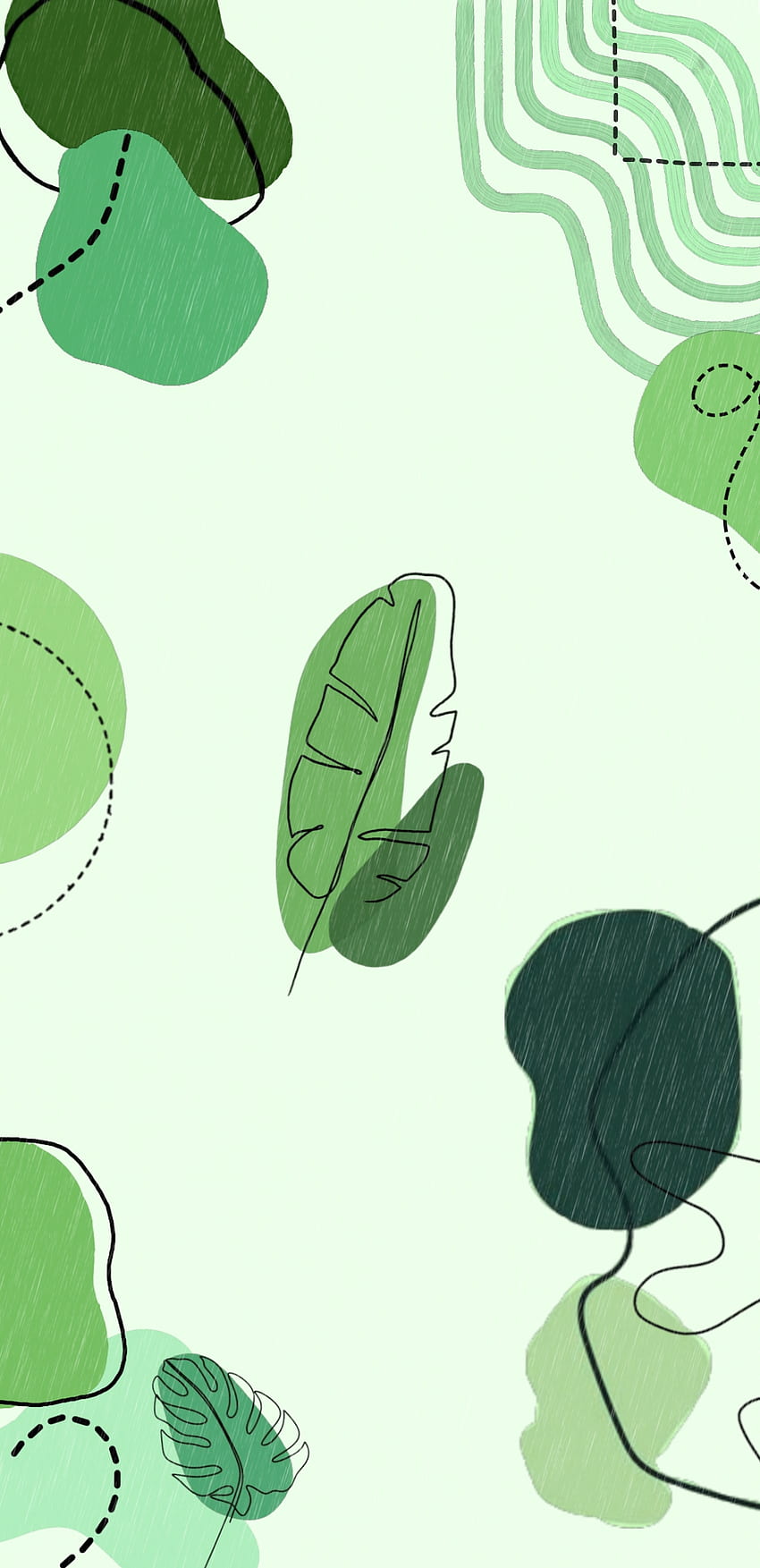 Minimalist 2, sakin, yeşil, modern, minimalist, yaprak, şirin HD telefon duvar kağıdı