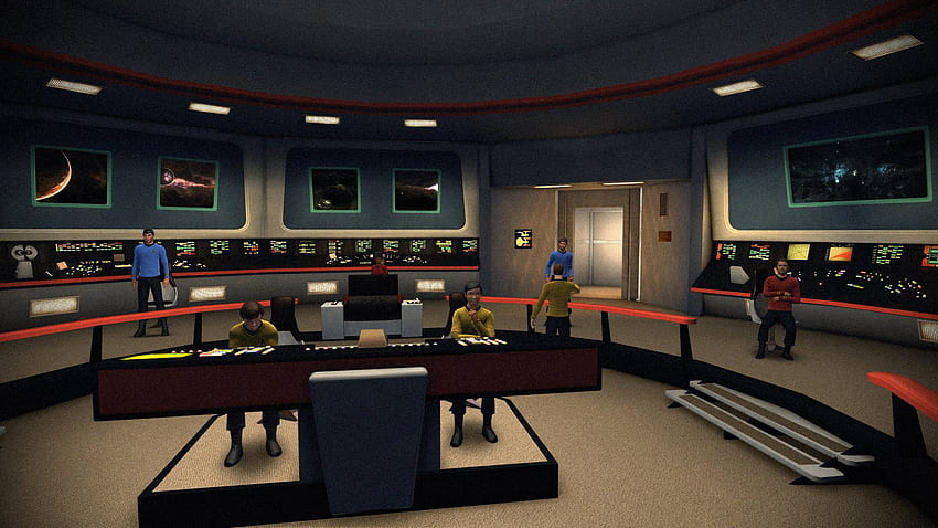 Star Trek Sci Fi Ciencia ficción Nave espacial Aventura futurista Serie Misterio (27) ., Puente de la nave espacial fondo de pantalla