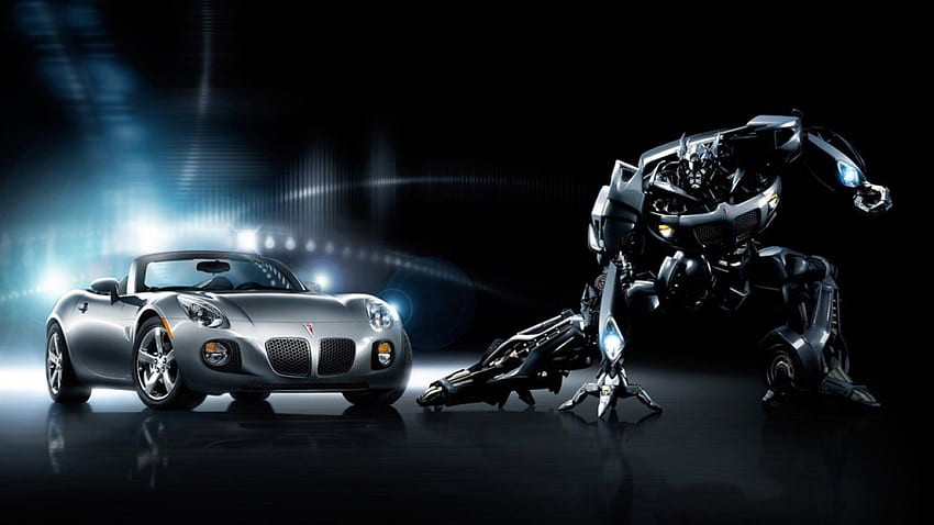 Keren, Ferrari, Mobil, Dengan, Transformers, Robot, , Hitam Wallpaper HD