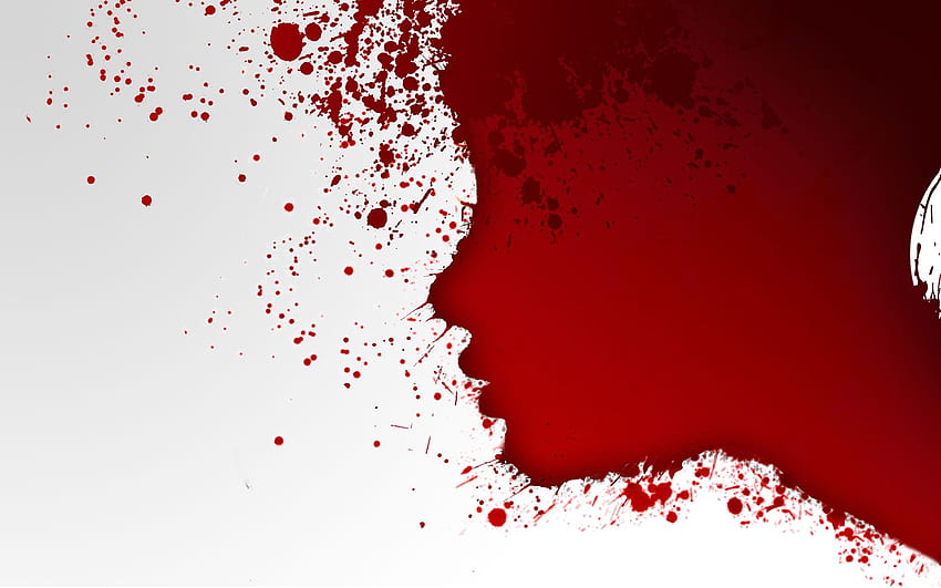 dark, Horror, Creepy, Spooky, Macabre, Blood, Bloody, Women, Females, Girls, Red, Emo / and Mobile Background, Bloody Face HD wallpaper
