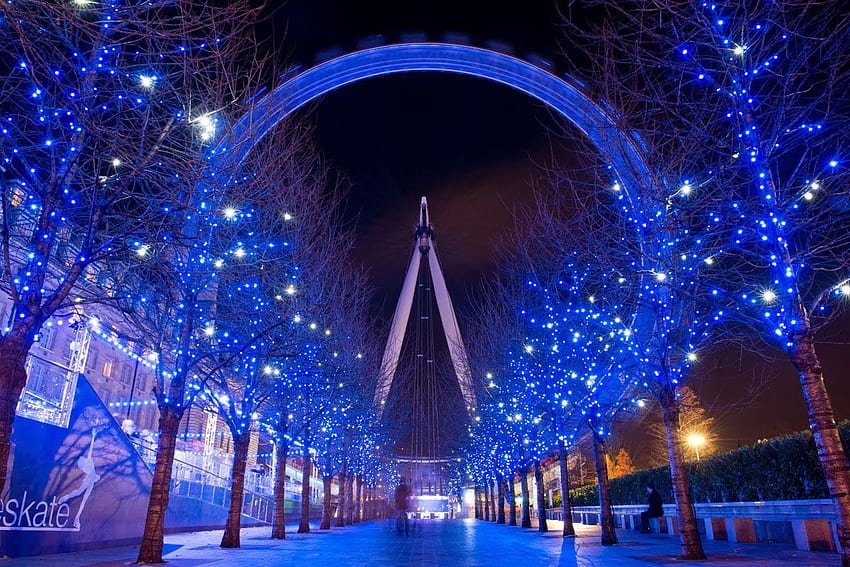 Christmas London Eye. Full HD wallpaper | Pxfuel