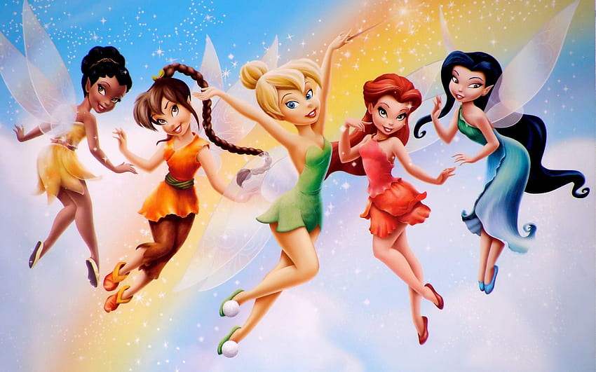 Tinker Bell und Hintergrund, Disney Fairies HD-Hintergrundbild