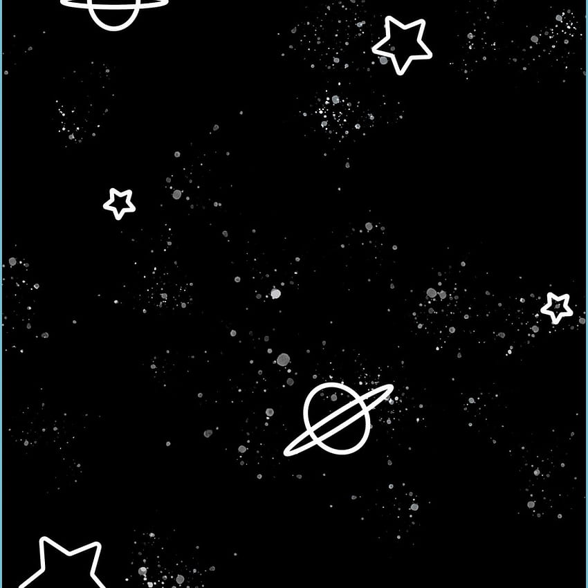 Cute astronaut space, Art iphone, Outer - cute space, Black and White ...