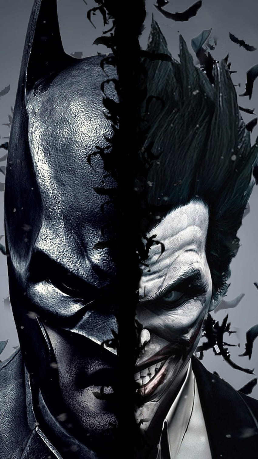 Keren Batman Joker, Joker Setengah Wajah wallpaper ponsel HD