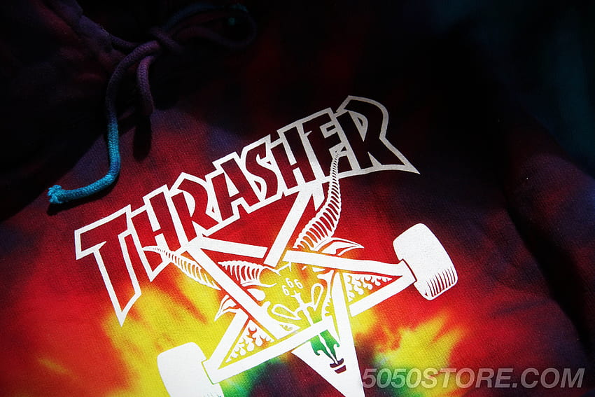 Thrasher Tie Dye, лого на Thrasher HD тапет