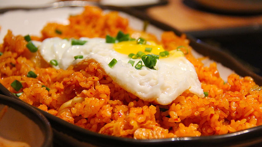 Gourmet de arroz frito Kimchi papel de parede HD