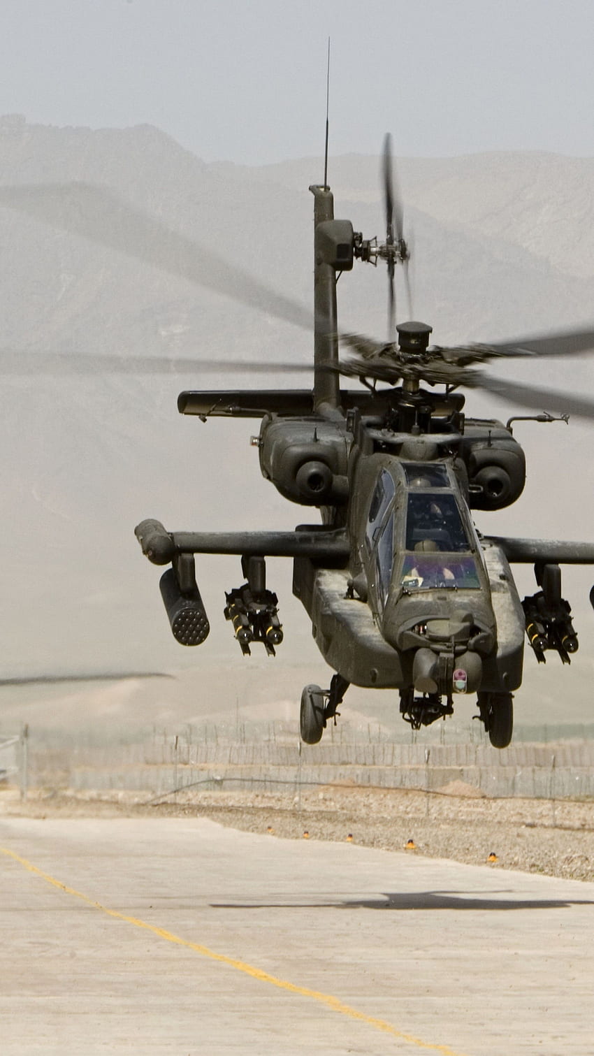 AH 64, Apache, Hélicoptère d'attaque, US Army, US Air Force, Militaire Fond d'écran de téléphone HD