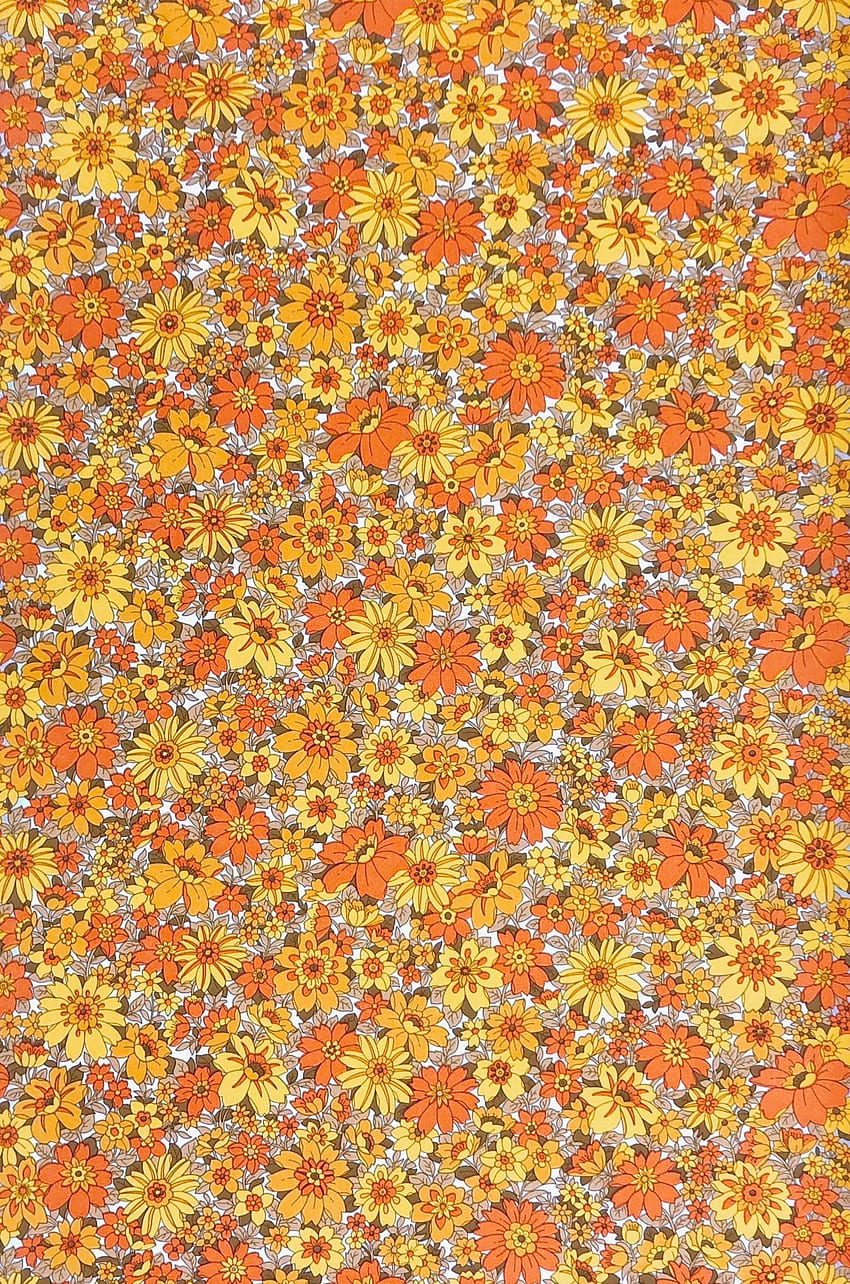 Vintages kleines Muster mit Blumen, Blumenmuster HD-Handy-Hintergrundbild