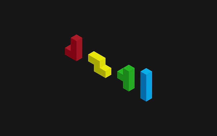Vettore, multicolore, eterogeneo, figurine, figure, Tetris Sfondo HD