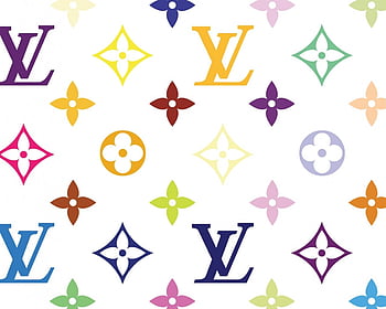 colorful louis vuitton pattern