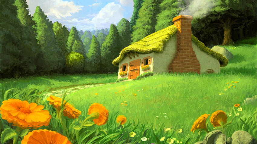 For > Fairy Garden Animated HD wallpaper