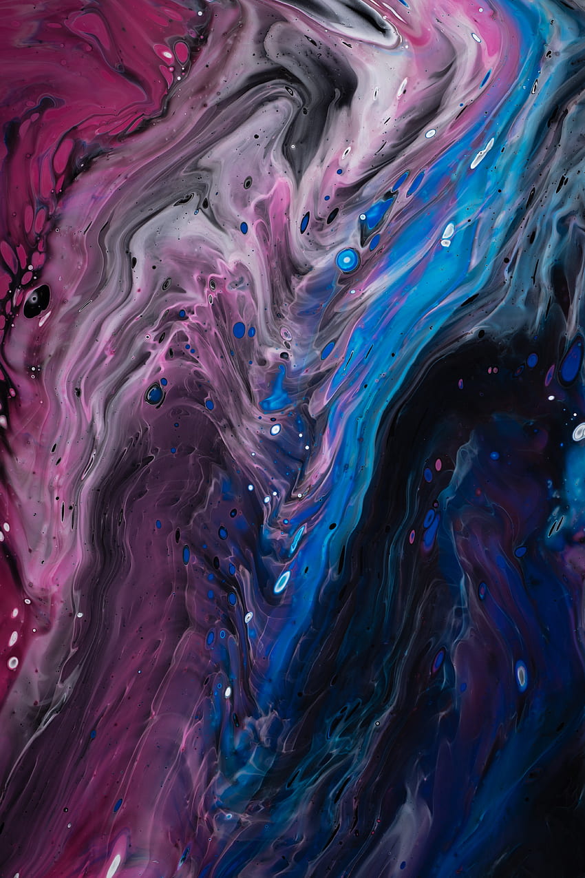 Abstract, Divorces, Multicolored, Motley, Liquid, Wavy HD phone wallpaper