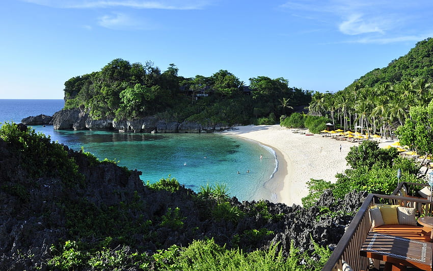 Cebu, Boracay, Filipinas, praia, mar, tropical papel de parede HD