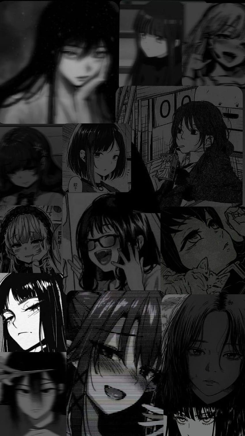 Black, eye, hair, Anime, anime_girls, girl HD phone wallpaper