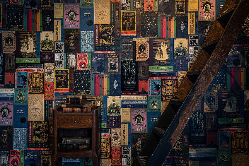 MinaLima Launches Harry Potter Inspired Architectural Digest Middle East, Harry Potter Library HD wallpaper
