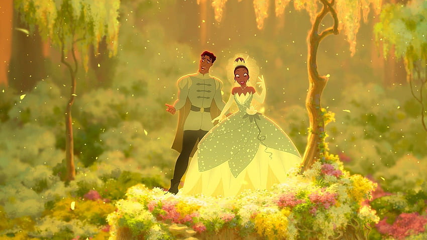 dibujos animados, Tiana, The, Princess, And, The, Frog, Disney, Prince, Naveen / and Mobile Background fondo de pantalla