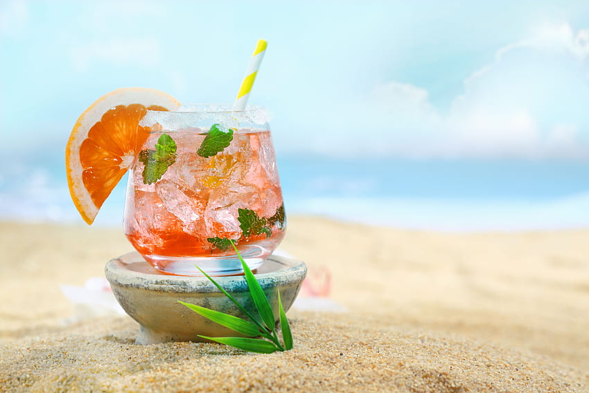 Summer Refreshing Background - 493633, Beach Drink HD wallpaper