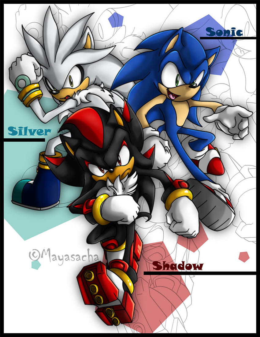 Sonic Shadow Silver (Page 1), Sonic Shadow and Silver the Hedgehog HD phone wallpaper