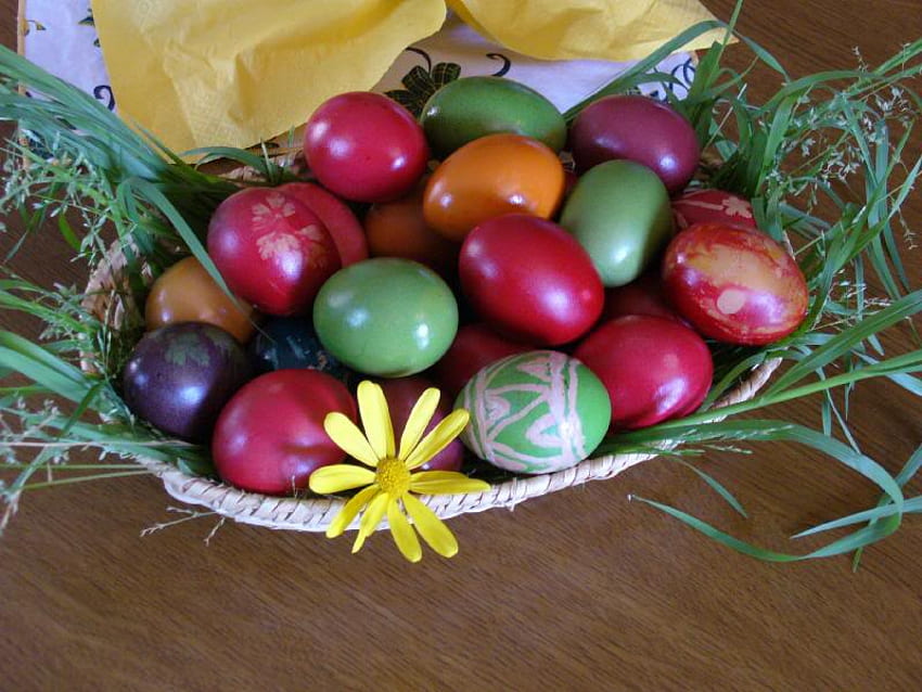 malowane jajka, wielkanoc, malowane, jajka, ładne Tapeta HD