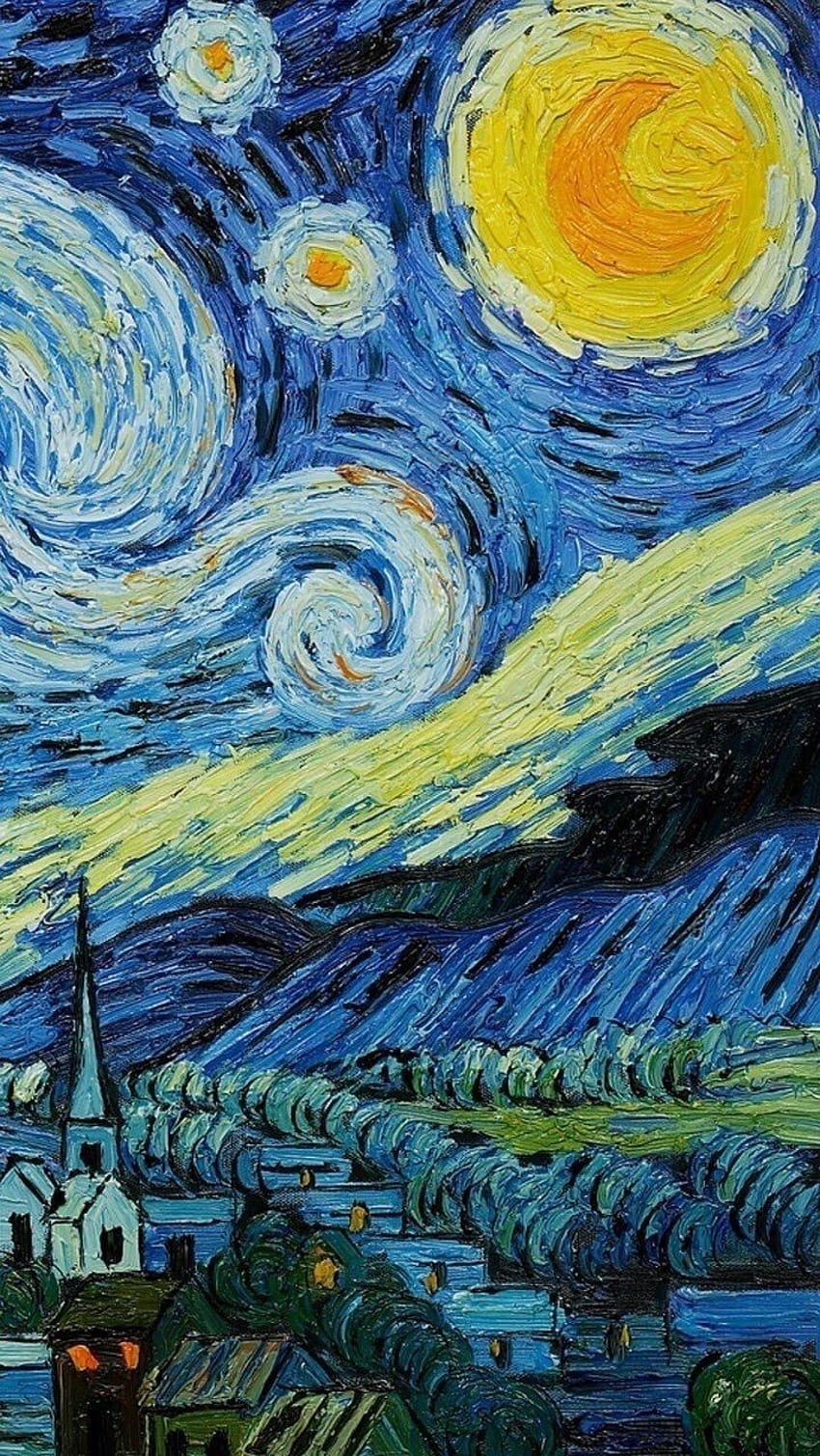 Pintura de Van Gogh, Lindo, Noches estrelladas - Pinturas de Van Gogh Estética - - fondo de pantalla del teléfono