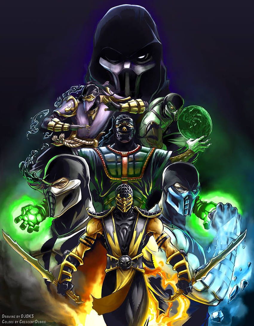 Diyarın Ninjaları - CrescentDebris'ten Renkler. Mortal kombat karakterleri, Mortal kombat sanatı, Scorpion mortal kombat HD telefon duvar kağıdı