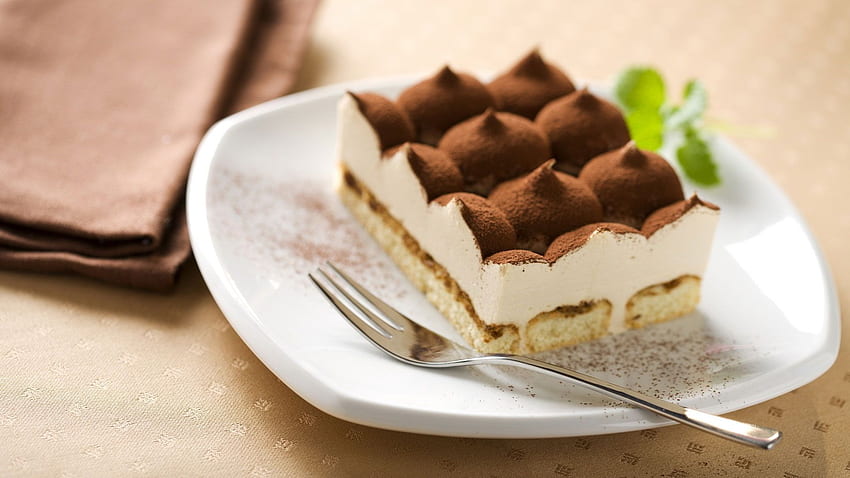 cake, fork, dessert, plate, cocoa Full Background, Dessert Anime HD wallpaper