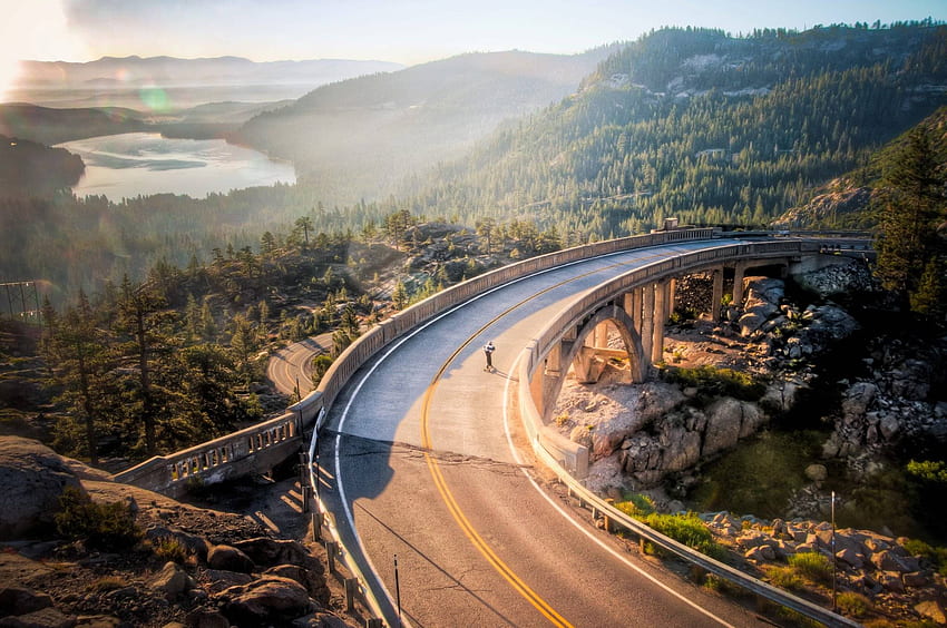 Donner Summit Bridge, Donner Lake, California. Best Places to Visit, Dope Cali HD wallpaper