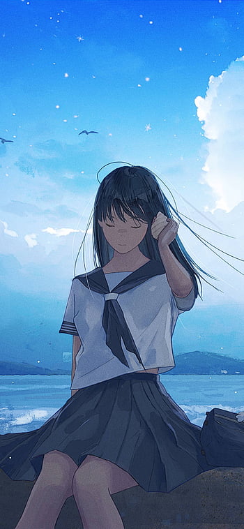 Sad anime girl background HD wallpapers | Pxfuel