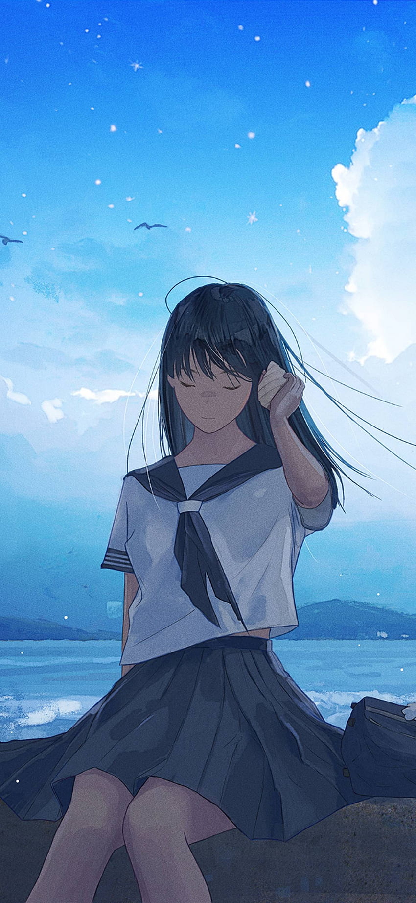 Sad Anime Girl Walking Resolution , Anime , , and Background, Sad ...