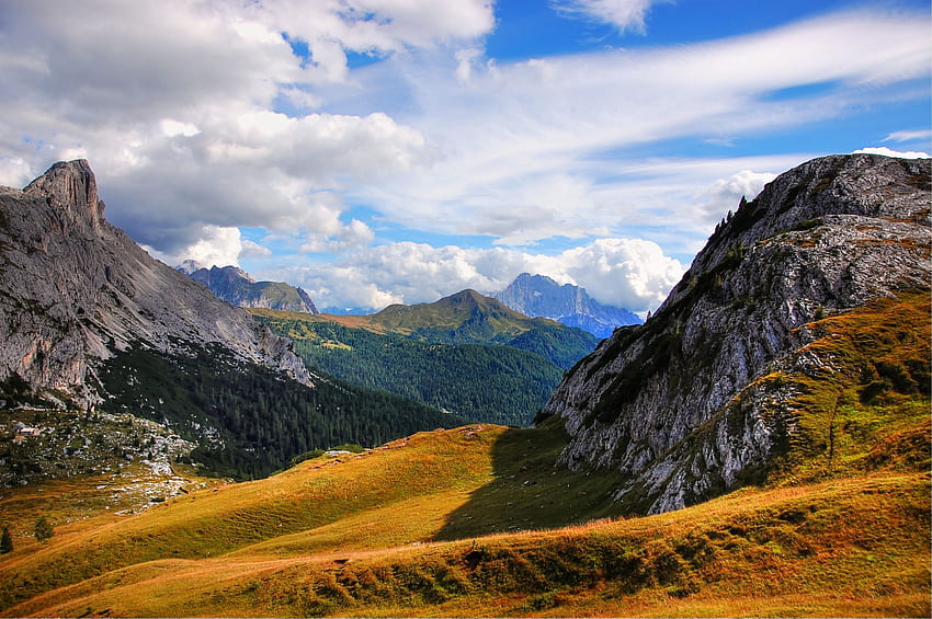 Naturaleza, Montañas, Italia, Dolomitas, Tirol del Sur fondo de pantalla
