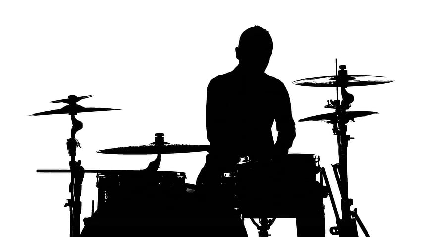 Drummer Silhouette HD wallpaper