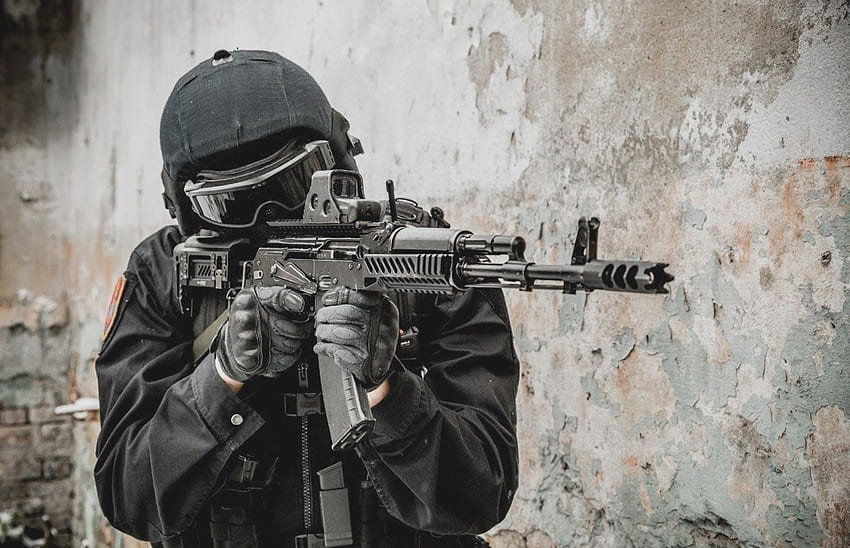 Soldat des forces spéciales AK 47 FX Fond d'écran HD