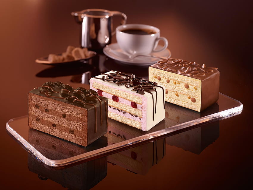 High quality. Coffee with dessert HD wallpaper