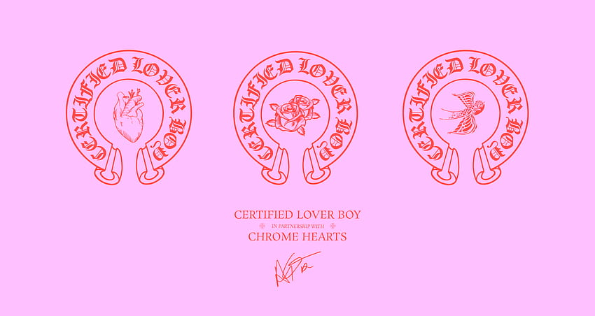 Пресъздадени са някои версии на логото CLB x CH от суичъра What's Next (в коментарите): Drizzy, Chrome Hearts HD тапет