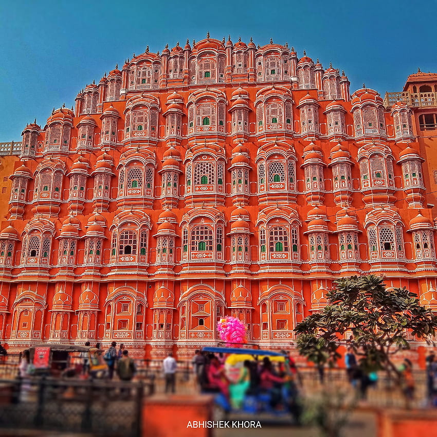 Hawa mahal, Jaipur, cidade, Rajasthan, badi chopad, grafia Papel de parede de celular HD
