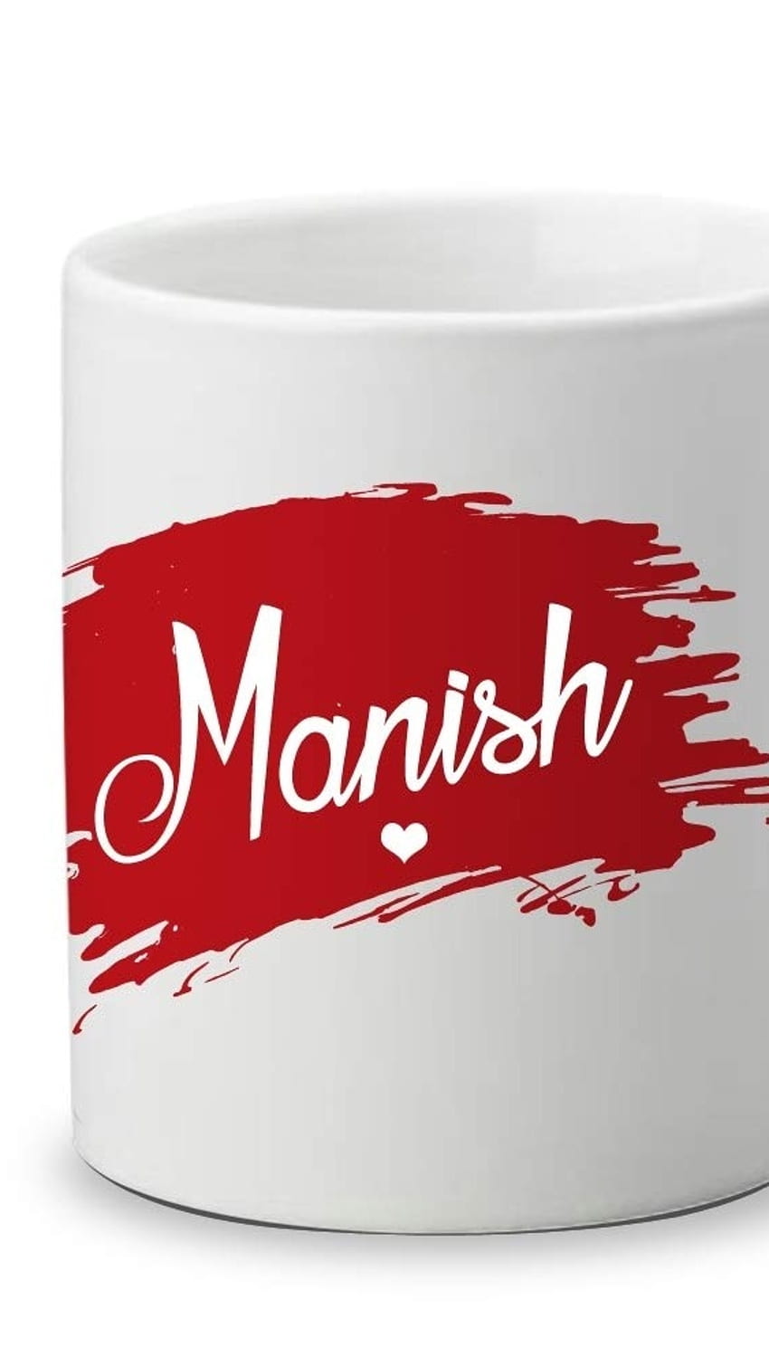 M Name, Manish, love, mug HD phone wallpaper
