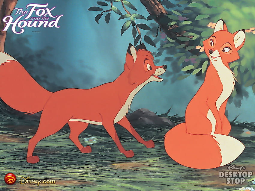 Tod And Vixey, Vixey, The, Fox, Tod, Hound, And HD wallpaper