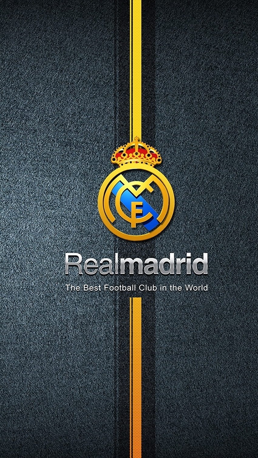 Real Madrid, Logo, Fond Noir Fond d'écran de téléphone HD