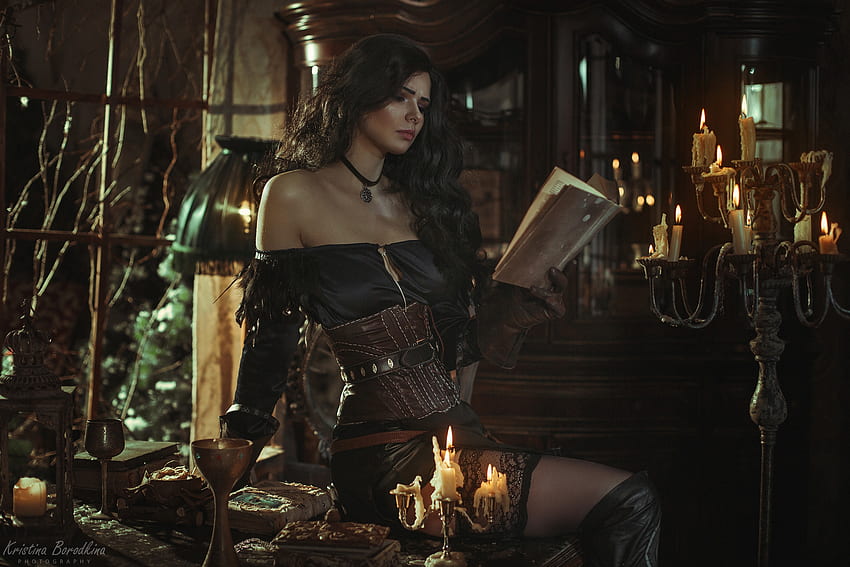 Cosplay ~ Yennefer, kristina borodkina, model, yennefer, cosplay, girl, the witcher, woman HD wallpaper