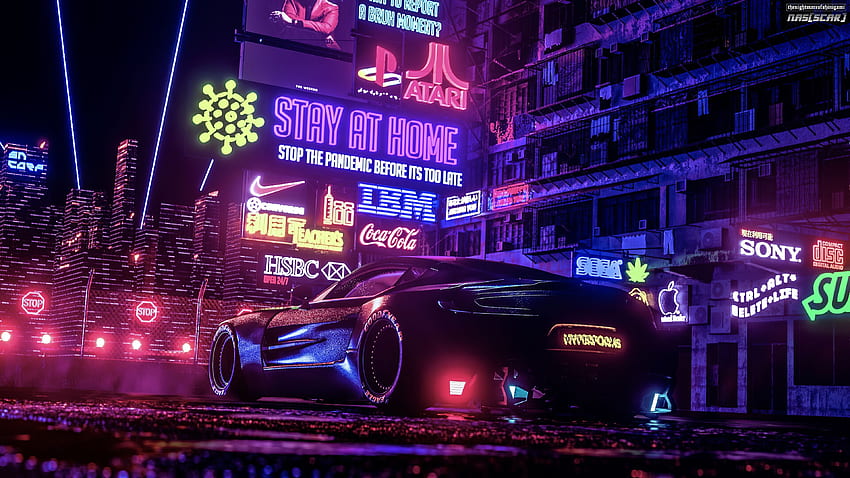NASSCAR Racecar In Neo Cyberpunk Generation, Cars, , , Background и HD тапет