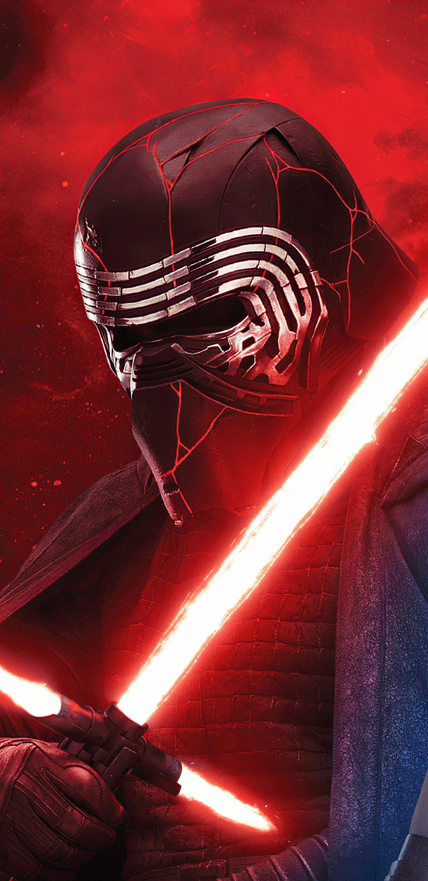 Movie Star Wars: The Rise Of Skywalker () - Mobile Abyss, Kylo Ren Helmet HD phone wallpaper