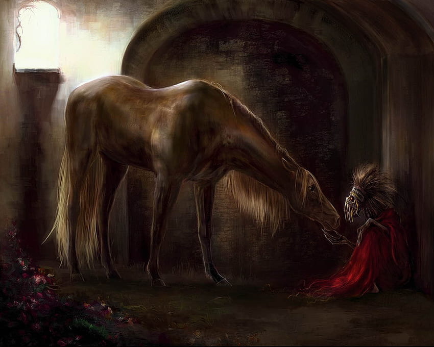 Horse And Demon HD wallpaper