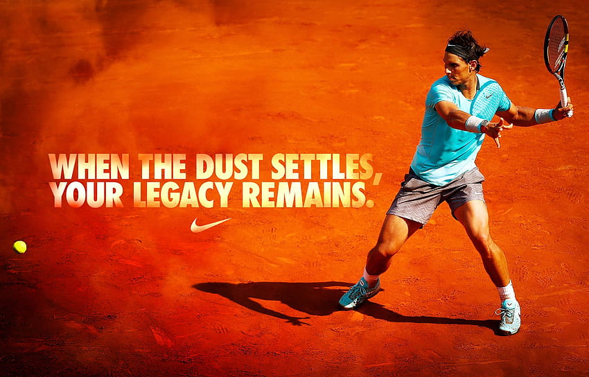 Rafael Nadal Nike, citas de tenis fondo de pantalla