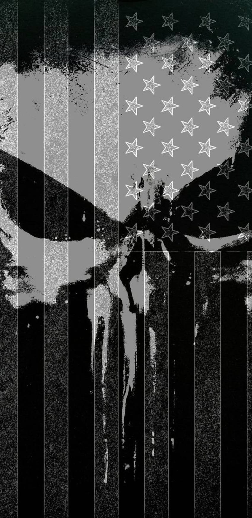 Punisher Flag, Dark American Flag HD phone wallpaper