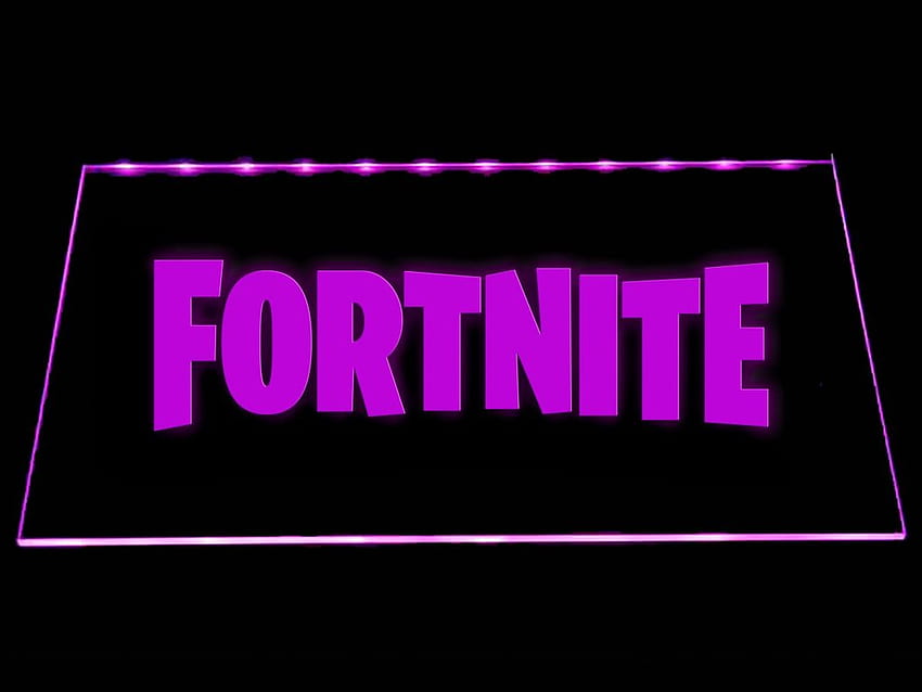 Fortnite logo LED Neon Sign Electrical. The perfect gift for your room or cave, Cool Fortnite Logo HD wallpaper