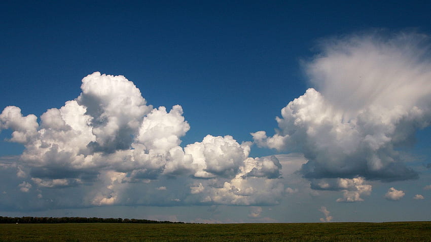 Natura, Niebo, Chmury, Pole, Jasne Tapeta HD