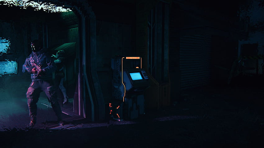 Cyberpunk Sci Fi Alley – Fancy Ferret Studios HD wallpaper