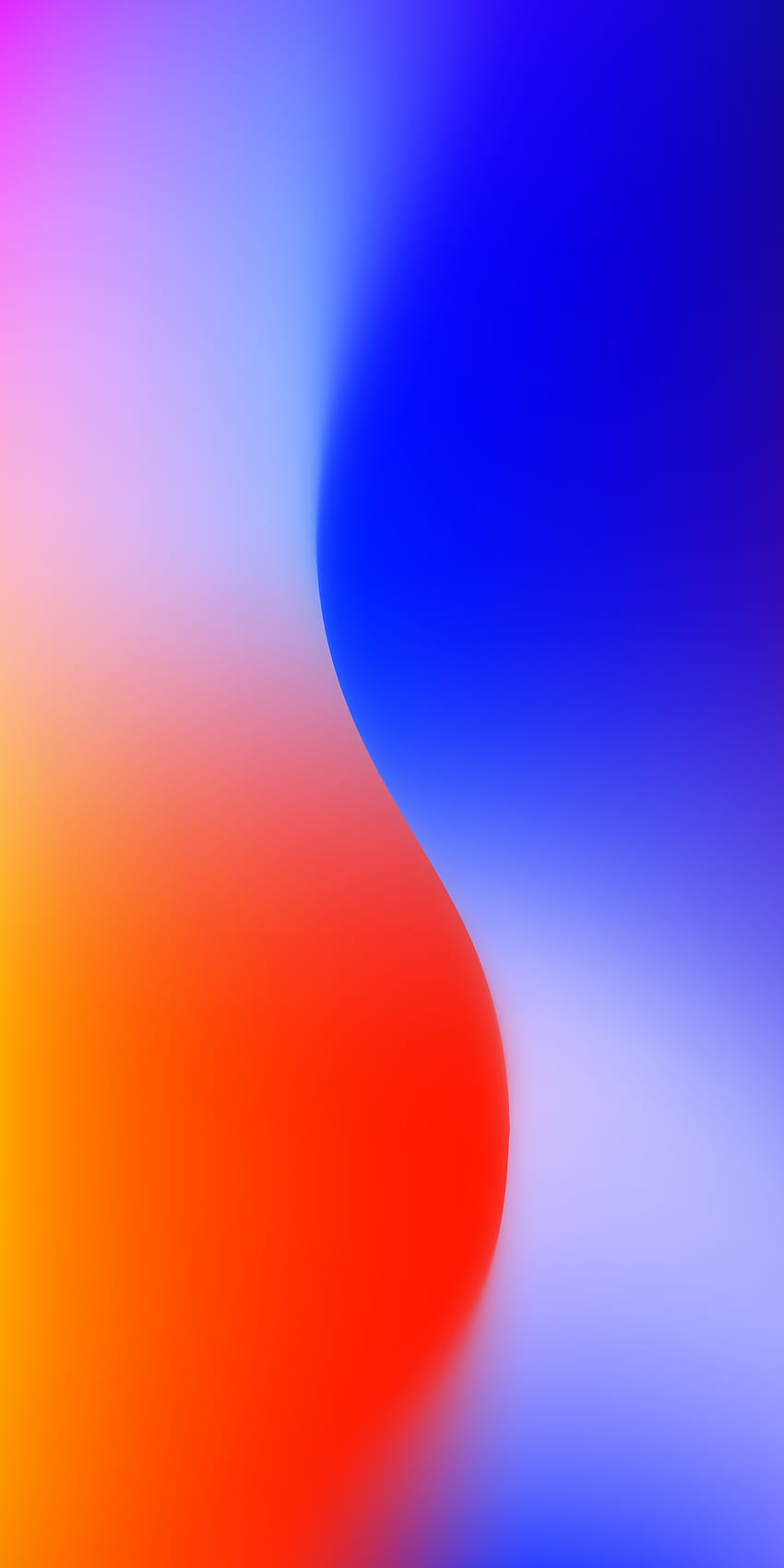 pomarańczowy i niebieski gradient S. ekran główny iPhone'a, kolorowy iPhone, Q, niebieski i pomarańczowy telefon Tapeta na telefon HD
